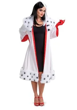 Disguise 101 Dalmatians Animated Cruella Jacket Deluxe Costume For Women
