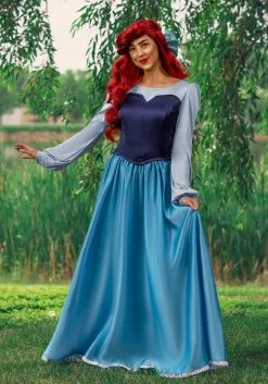 Armada Disney's The Little Mermaid Ariel Blue Costume Dress For Women -Disney Costumes Sales adult ariel blue dress costume alt 3