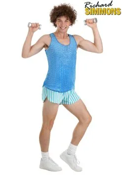 Fun Costumes Blue Richard Simmons Costume For Adults