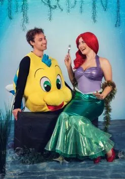 Fun Costumes Disney Flounder Costume For Adults 8 Fun Costumes Disney Flounder Costume For Adults -Disney Costumes Sales adult flounder costume alt 1