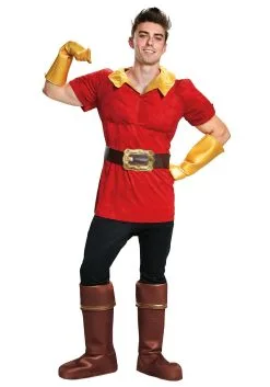 Disguise Limited Disney Beauty And The Beast Men's Gaston Costume -Disney Costumes Sales adult gaston costume alt 8