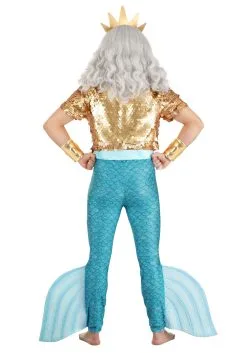 Fun Costumes Disney The Little Mermaid King Triton Costume For Men -Disney Costumes Sales adult king triton costume alt 8