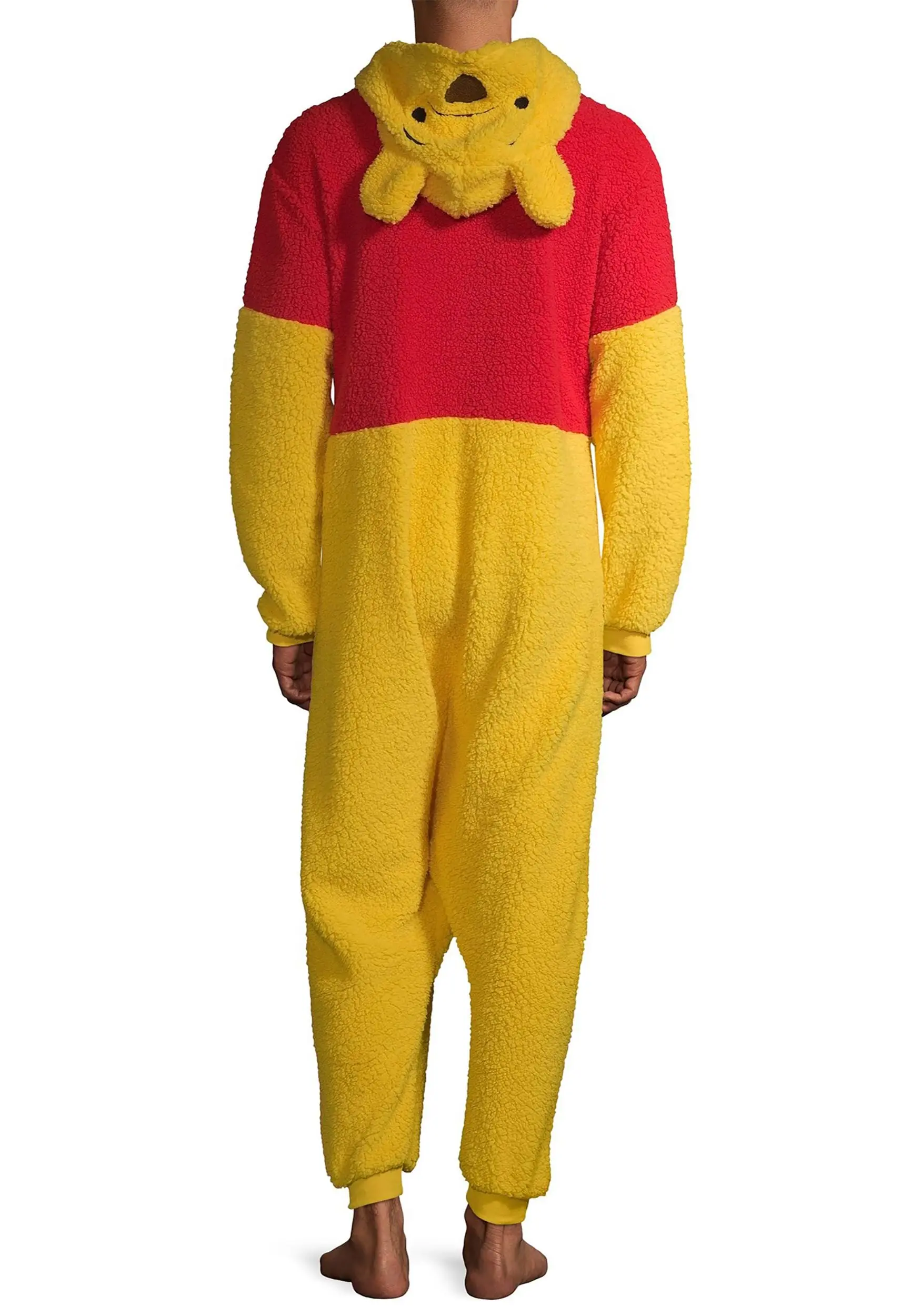 MJC International Winnie The Pooh Sherpa Onesie For Adults 4 MJC International Winnie The Pooh Sherpa Onesie For Adults - Image 2