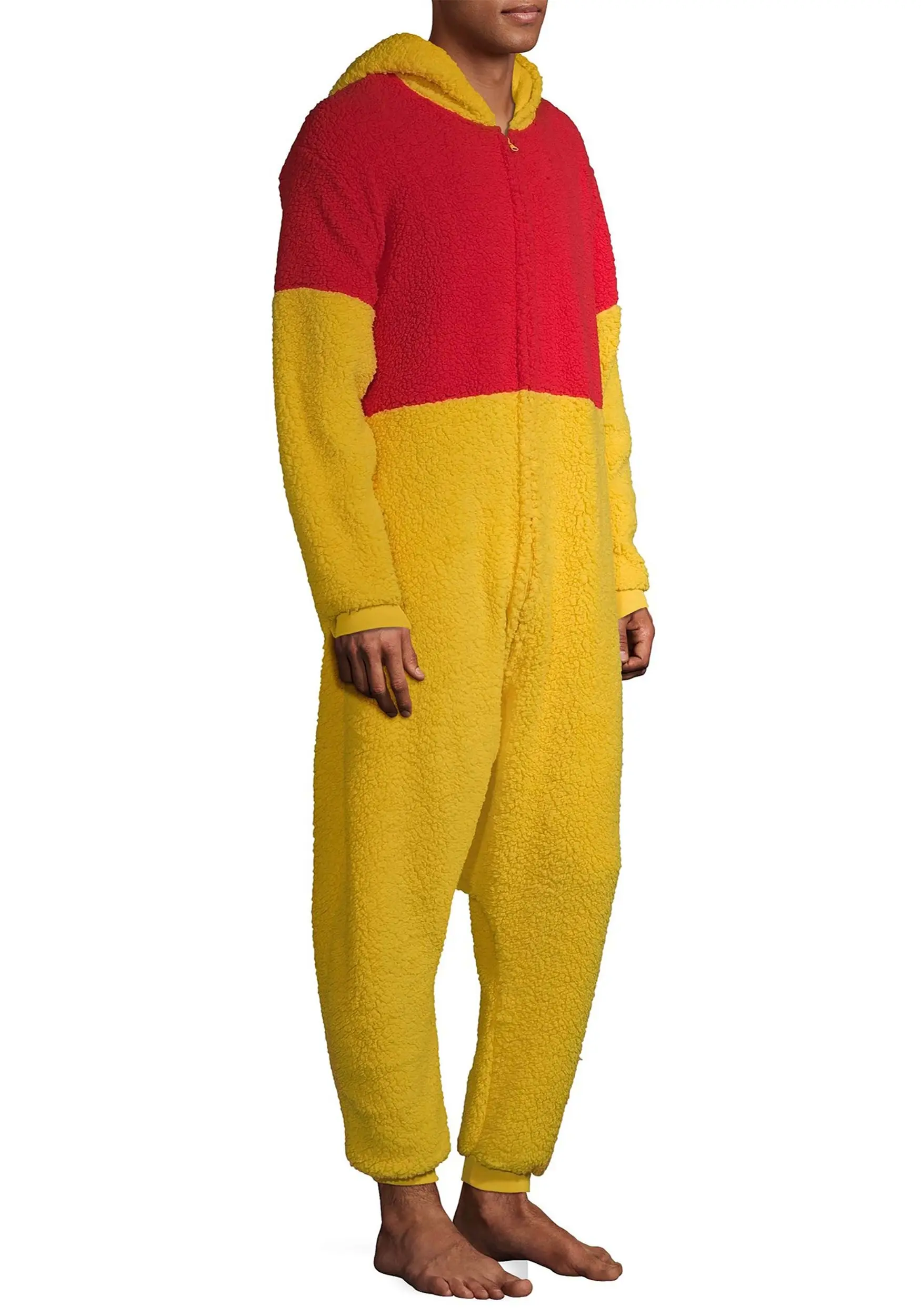 MJC International Winnie The Pooh Sherpa Onesie For Adults 5 MJC International Winnie The Pooh Sherpa Onesie For Adults - Image 3