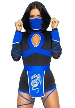 LEG AVENUE Ninja Blue Dragon Costume -Disney Costumes Sales blue dragon ninja alt 2