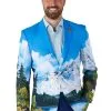 Opposuits Men's Opposuit Bob Ross Blazer 2 Opposuits Men's Opposuit Bob Ross Blazer -Disney Costumes Sales bob ross blazer