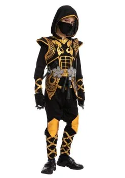 Joyin Golden Ninja Costume For Boys