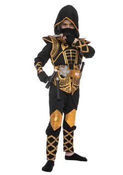 Joyin Golden Ninja Costume For Boys 14 Joyin Golden Ninja Costume For Boys -Disney Costumes Sales boys golden ninja costume alt 5