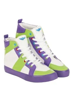 Ground Up Disney Buzz Lightyear High Top Shoes For Men -Disney Costumes Sales buzz lightyear mens high top shoes alt 11