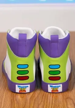 Ground Up Disney Buzz Lightyear High Top Shoes For Men -Disney Costumes Sales buzz lightyear mens high top shoes alt 7