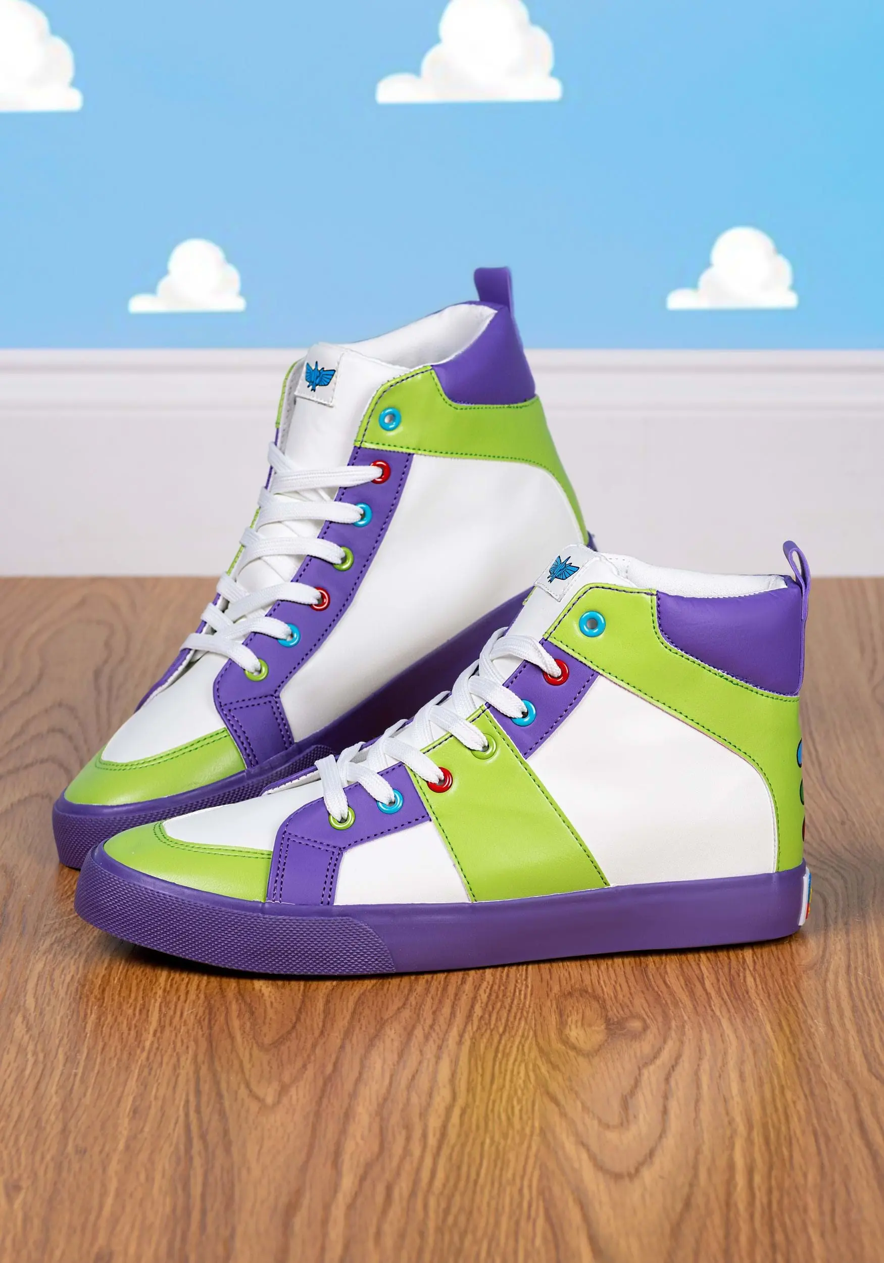 Ground Up Kid's Buzz Lightyear Youth High Top Shoes 3 Ground Up Kid's Buzz Lightyear Youth High Top Shoes