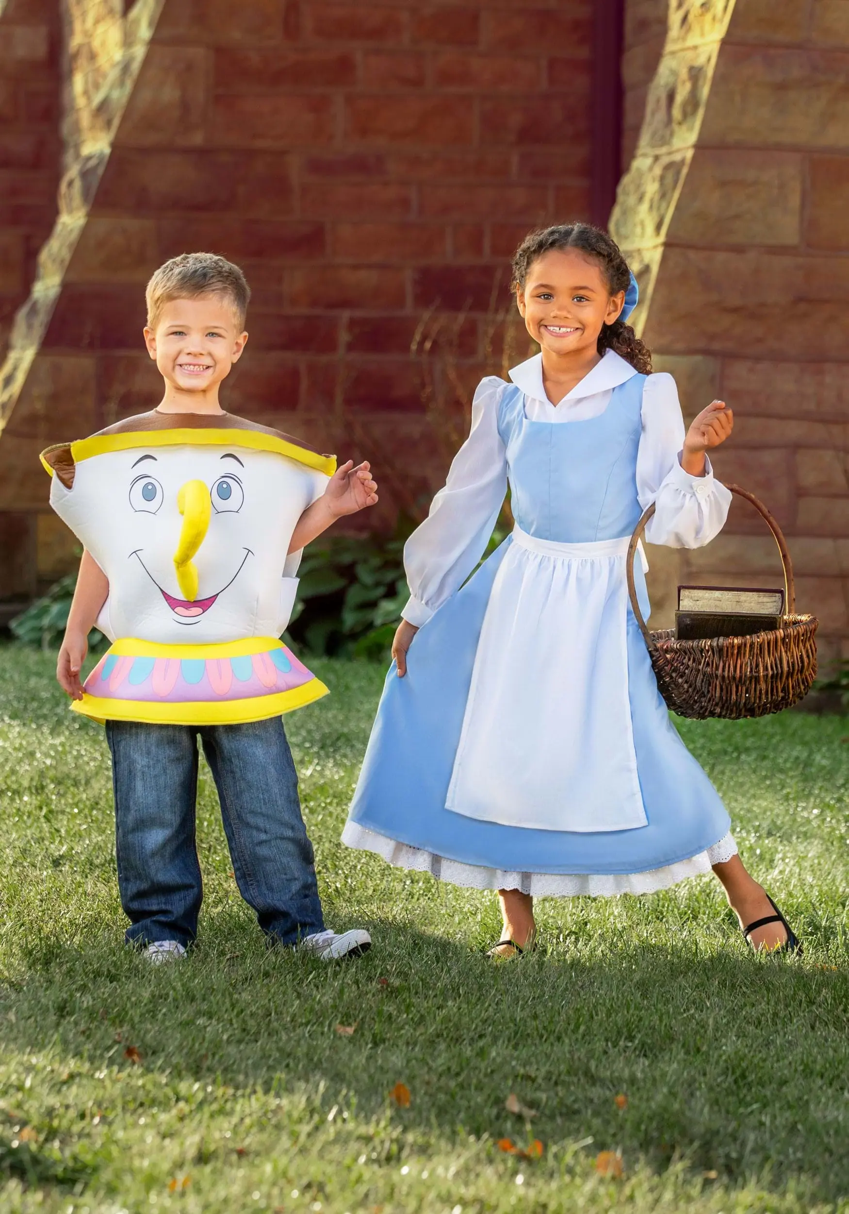 Fun Costumes Belle Blue Dress Costume For Kids From Disney's Beauty And The Beast 4 Fun Costumes Belle Blue Dress Costume For Kids From Disney's Beauty And The Beast - Image 2