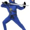 Charades Child Blue Ninja Master Costume