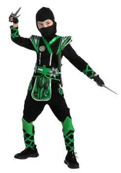 Joyin Green Ninja Costume For Kids