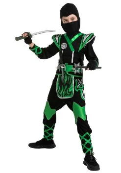 Joyin Green Ninja Costume For Kids -Disney Costumes Sales child green ninja costume alt 2