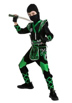 Joyin Green Ninja Costume For Kids -Disney Costumes Sales child green ninja costume alt 3
