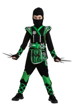 Joyin Green Ninja Costume For Kids -Disney Costumes Sales child green ninja costume alt 5