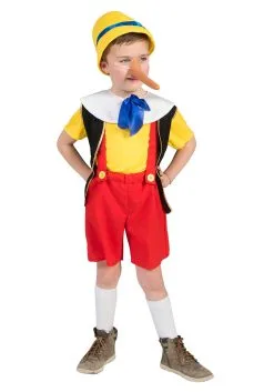 Funny Fashions Pinocchio Costume For Kids