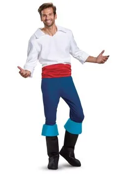 Disguise Limited Disney Prince Eric Deluxe Mens Costume -Disney Costumes Sales disney prince eric deluxe adult costume alt 8