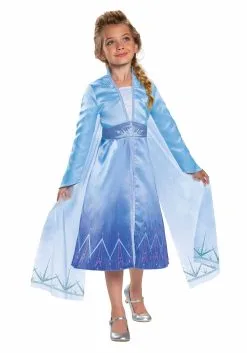 Disguise Frozen 2 Girls Elsa Prestige Costume -Disney Costumes Sales frozen 2 elsa prestige costume for girls alt3
