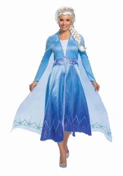 Disguise Deluxe Disney Frozen 2 Elsa Women's Costume -Disney Costumes Sales frozen 2 womens elsa deluxe costume alt 1