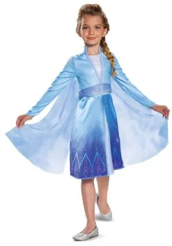 Disguise Frozen Elsa Travelling Dress Costume For Girls -Disney Costumes Sales frozen girls elsa travelling dress costume alt 1