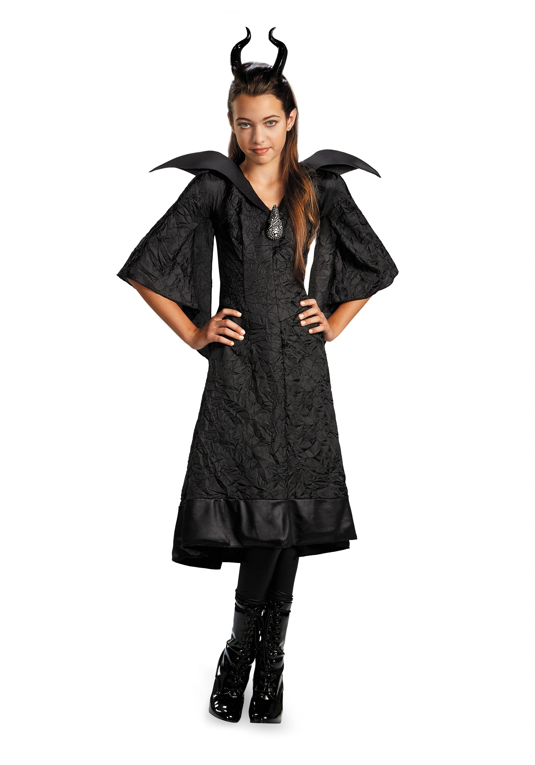 Disguise Girls Classic Maleficent Christening Costume Gown 3 Disguise Girls Classic Maleficent Christening Costume Gown