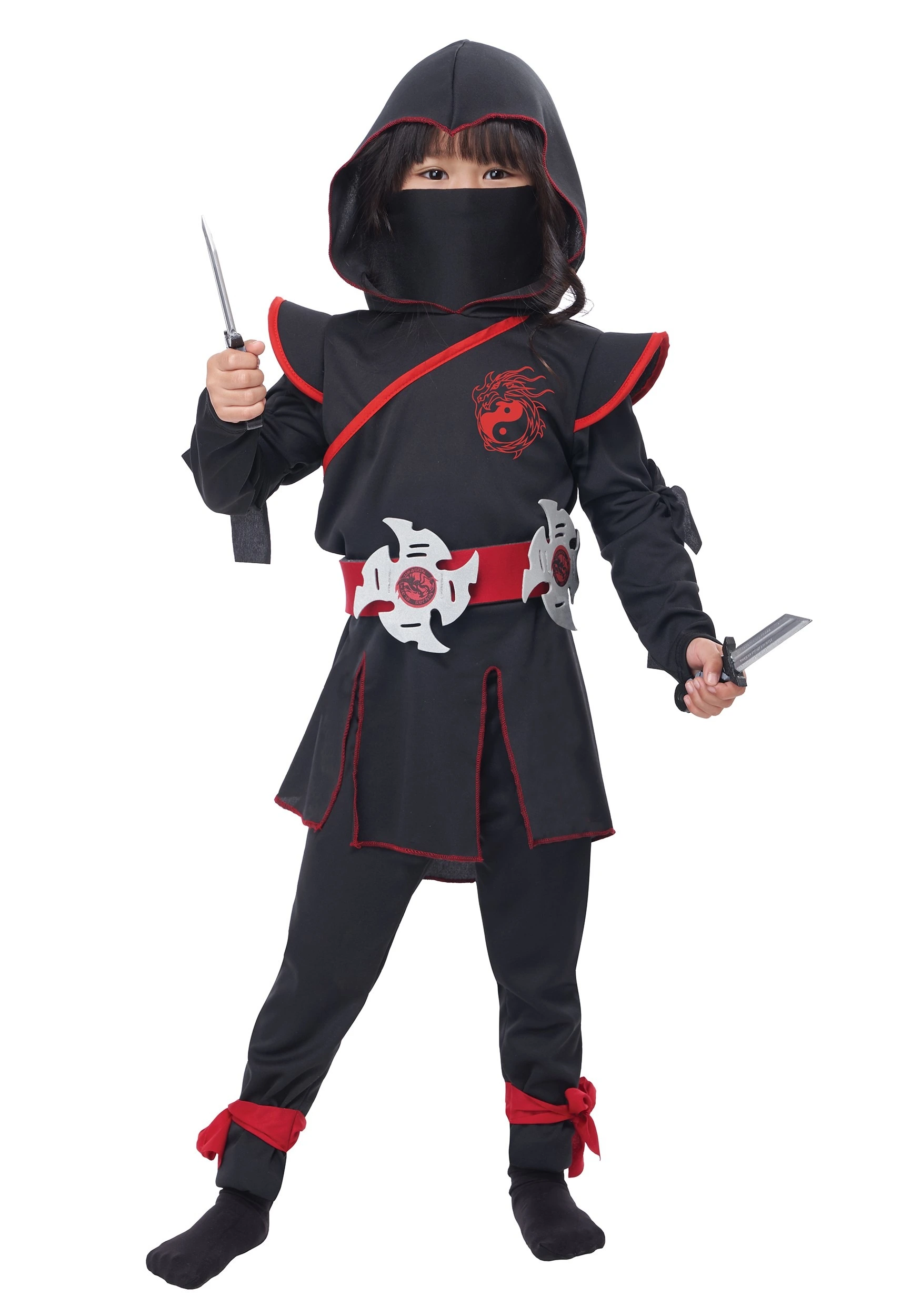 California Costume Collection Lil' Ninja Costume For Girls 4 California Costume Collection Lil' Ninja Costume For Girls - Image 2