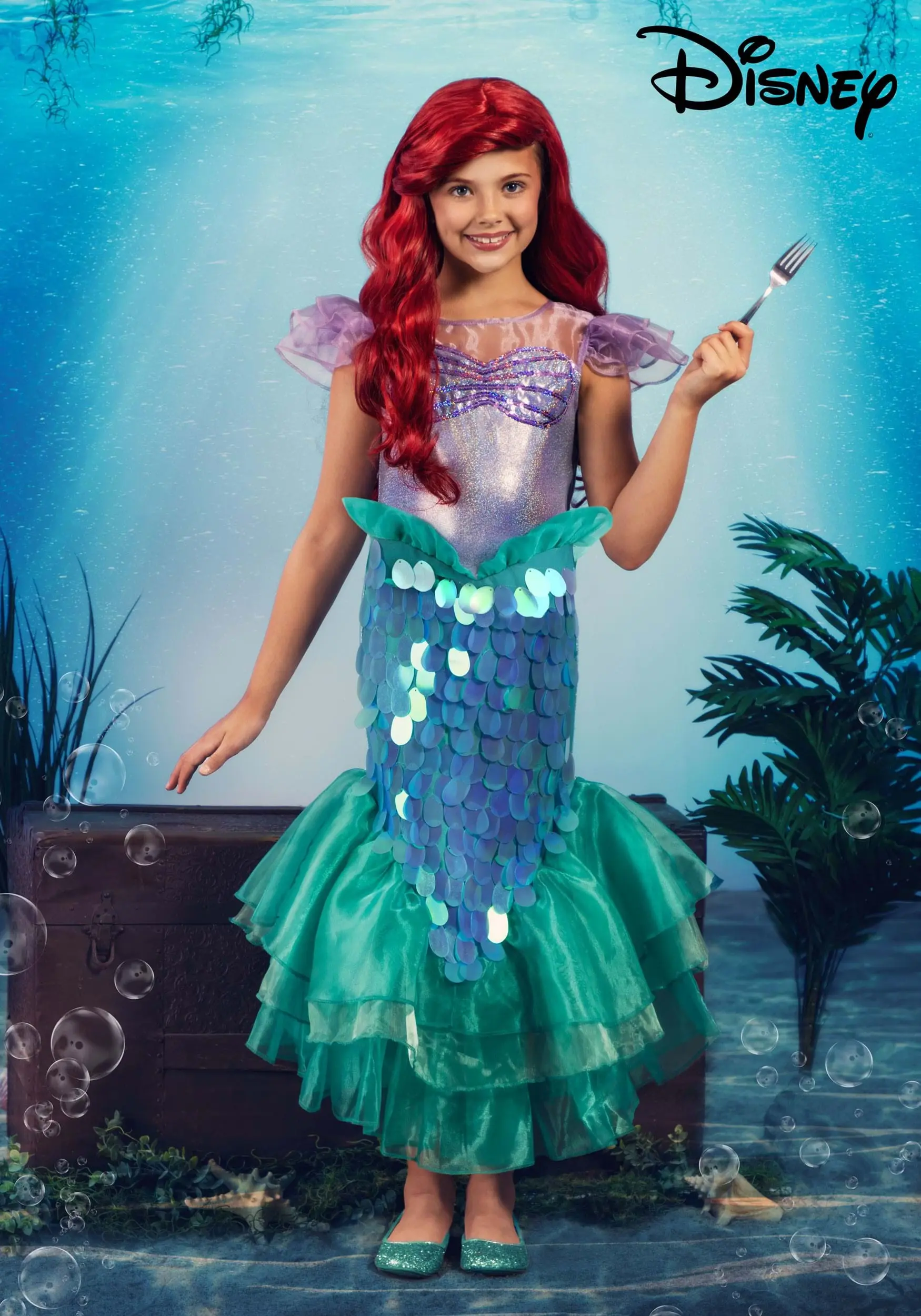 LF Products Pte. Ltd. Disney Little Mermaid Ariel Costume For Girls 3 LF Products Pte. Ltd. Disney Little Mermaid Ariel Costume For Girls