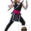 Fun Costumes Rainbow Ninja Girls Costume -Disney Costumes Sales girls rainbow ninja costume