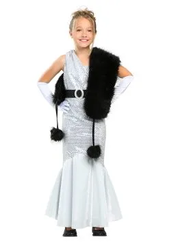 Fun Costumes Girls Silver Movie Star Costume -Disney Costumes Sales girls silver movie star costume 2