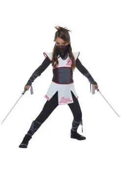 California Costume Collection White Ninja Girls Costume -Disney Costumes Sales girls white ninja costume 2