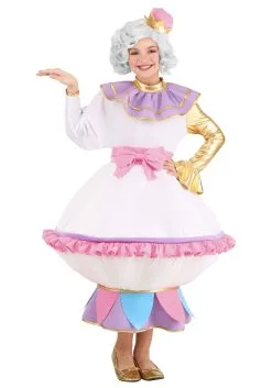 Fun Costumes Mrs. Potts Costume For Kids From Disney's Beauty And The Beast -Disney Costumes Sales kids beauty and the beast mrs potts costume alt 2