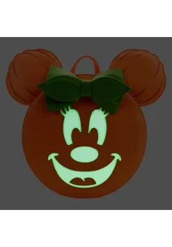 Disney Glow Face Minnie Pumpkin Loungefly Mini Backpack -Disney Costumes Sales loungefly disney glow face minnie pumpkin mini bac alt 1