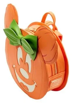Disney Glow Face Minnie Pumpkin Loungefly Mini Backpack -Disney Costumes Sales loungefly disney glow face minnie pumpkin mini bac alt 2
