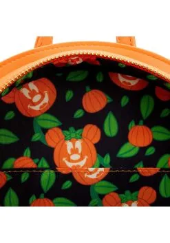 Disney Glow Face Minnie Pumpkin Loungefly Mini Backpack -Disney Costumes Sales loungefly disney glow face minnie pumpkin mini bac alt 5