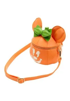 Disney Glow Face Loungefly Pumpkin Minnie Figural Crossbody Bag -Disney Costumes Sales loungefly disney glow face pumpkin minnie figural alt 3