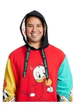 Loungefly Disney Huey, Dewey, And Louie Adult Halloween Hoodie -Disney Costumes Sales loungefly disney huey dewey louie halloween un alt 4
