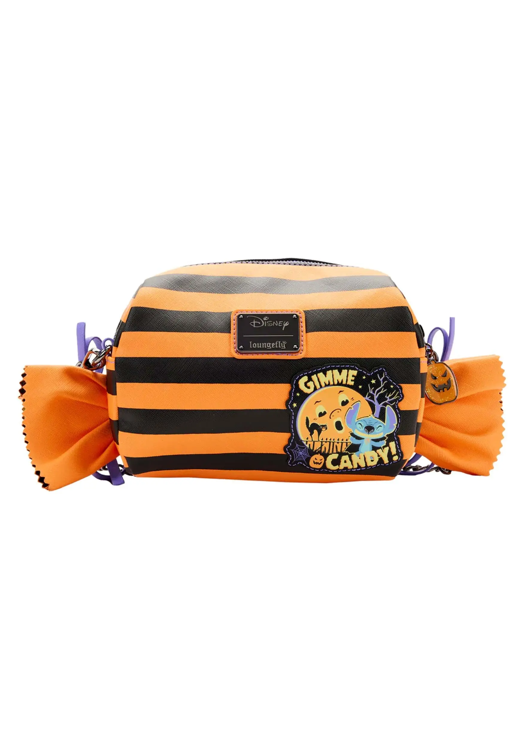 Lilo And Stitch Disney Loungefly Striped Halloween Bag 5 Lilo And Stitch Disney Loungefly Striped Halloween Bag - Image 3