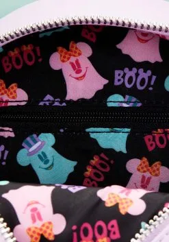 Loungefly Disney Pastel Ghost Mickey And Minnie Mouse Glow Crossbody Bag -Disney Costumes Sales loungefly disney pastel ghost minnie and mickey gl alt 4