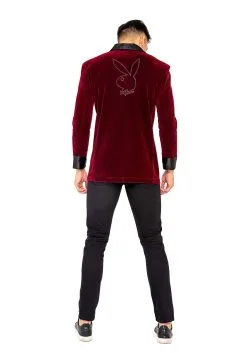 Roma Playboy Smoking Jacket For Men -Disney Costumes Sales mens playboy smoking jacket alt 1