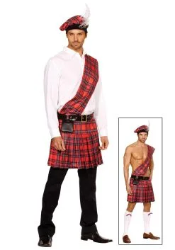 Dreamgirl Men's Scottish Kilt Costume