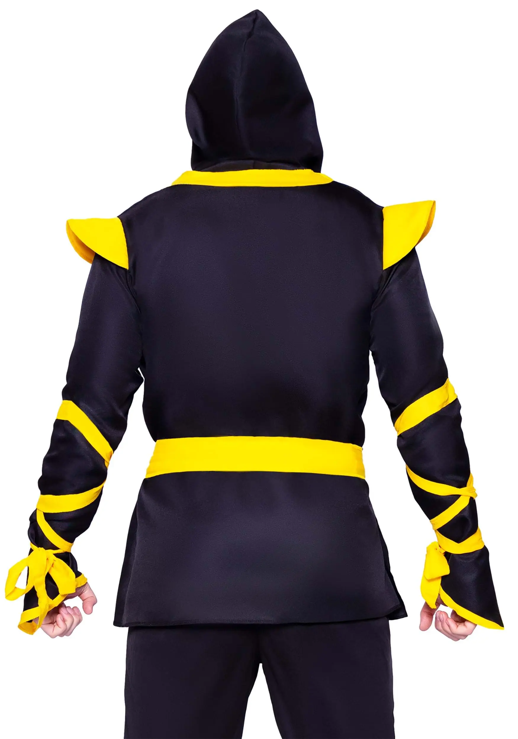 LEG AVENUE Yellow Ninja Costume For Men 4 LEG AVENUE Yellow Ninja Costume For Men - Image 2