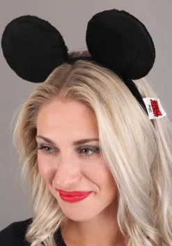 Elope Women's Mickey Ears & Glove Set -Disney Costumes Sales mickey ears glove set alt 6
