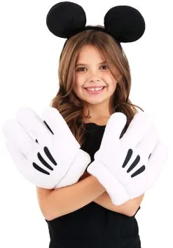 Elope Women's Mickey Ears & Glove Set -Disney Costumes Sales mickey ears glove set alt 9