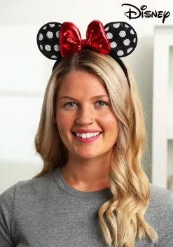 Elope Disney Minnie Mouse Sequined Ears Headband