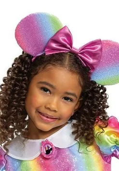 Disguise Minnie Mouse Rainbow Minnie Toddler Costume -Disney Costumes Sales minnie mouse rainbow minnie toddler costume alt 2