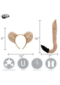 Elope Disney Nala Tail & Ears -Disney Costumes Sales nala ears tail alt 5