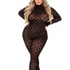 Roma Playboy Women's Plus Size Sheer Bunny Bodysuit -Disney Costumes Sales playboy plus size womens sheer bunny bodysuit