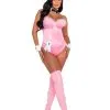Roma Playboy Pink Boudoir Bunny Costume For Women 2 Roma Playboy Pink Boudoir Bunny Costume For Women -Disney Costumes Sales playboy womens pink boudoir bunny costume